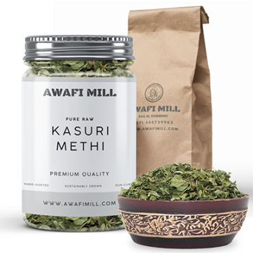 Awafi Mill Kasuri Methi Qasuri Methi Dried Fenugreek Leaves 100gm